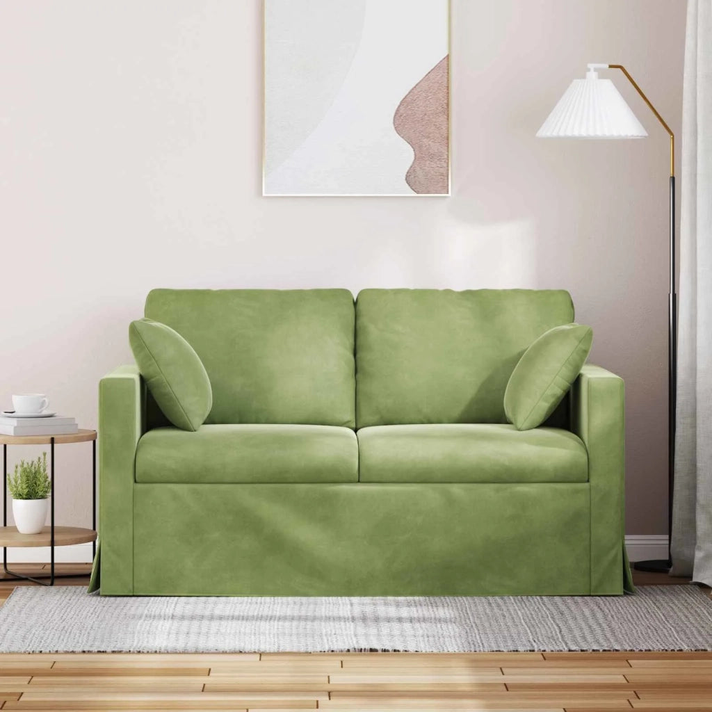 Divano Verde chiaro 138 x 78 x 80 cm Velluto 42024416