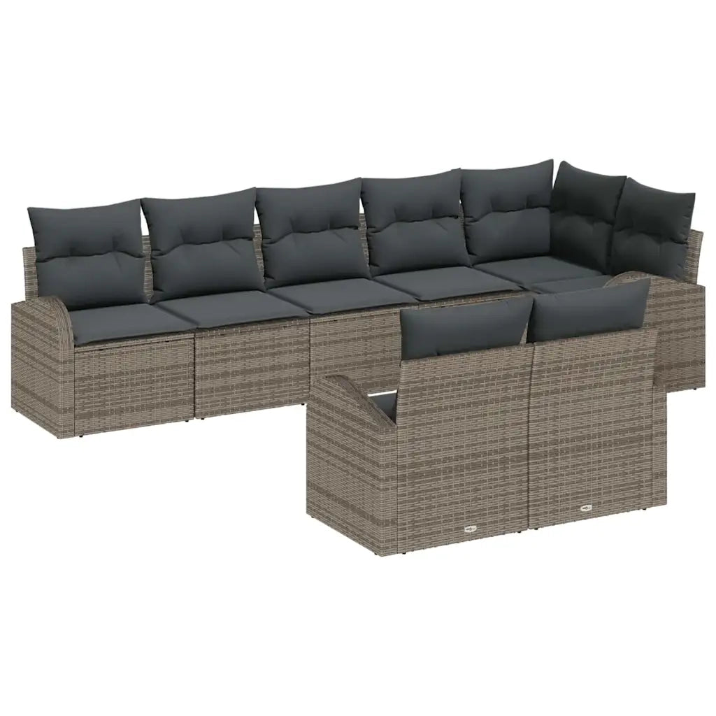 Set Divano da Giardino 8 pcs polyrattan 3346089