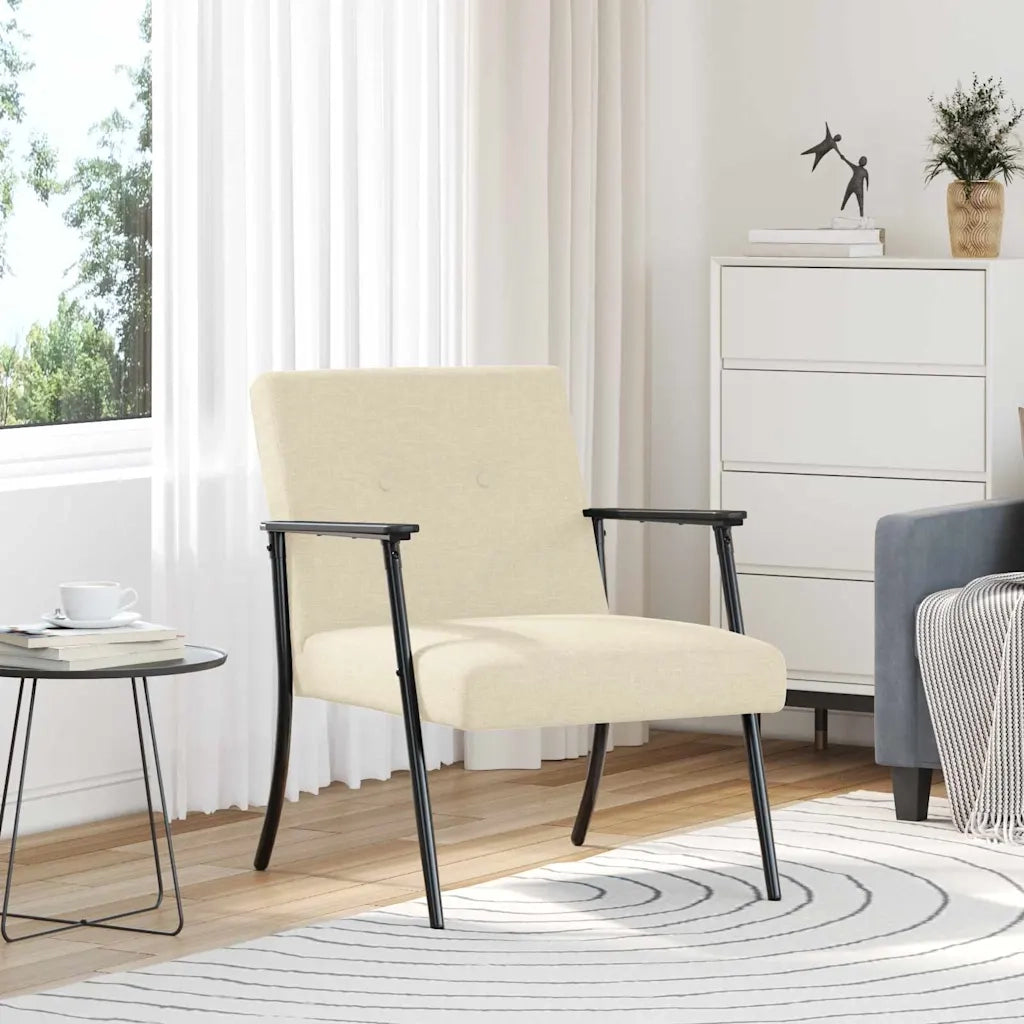 Poltrona | Sedia Relax Crema Tessuto