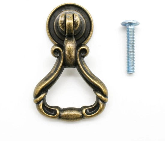 Set di maniglie vintage con anello da 16 pezzi
