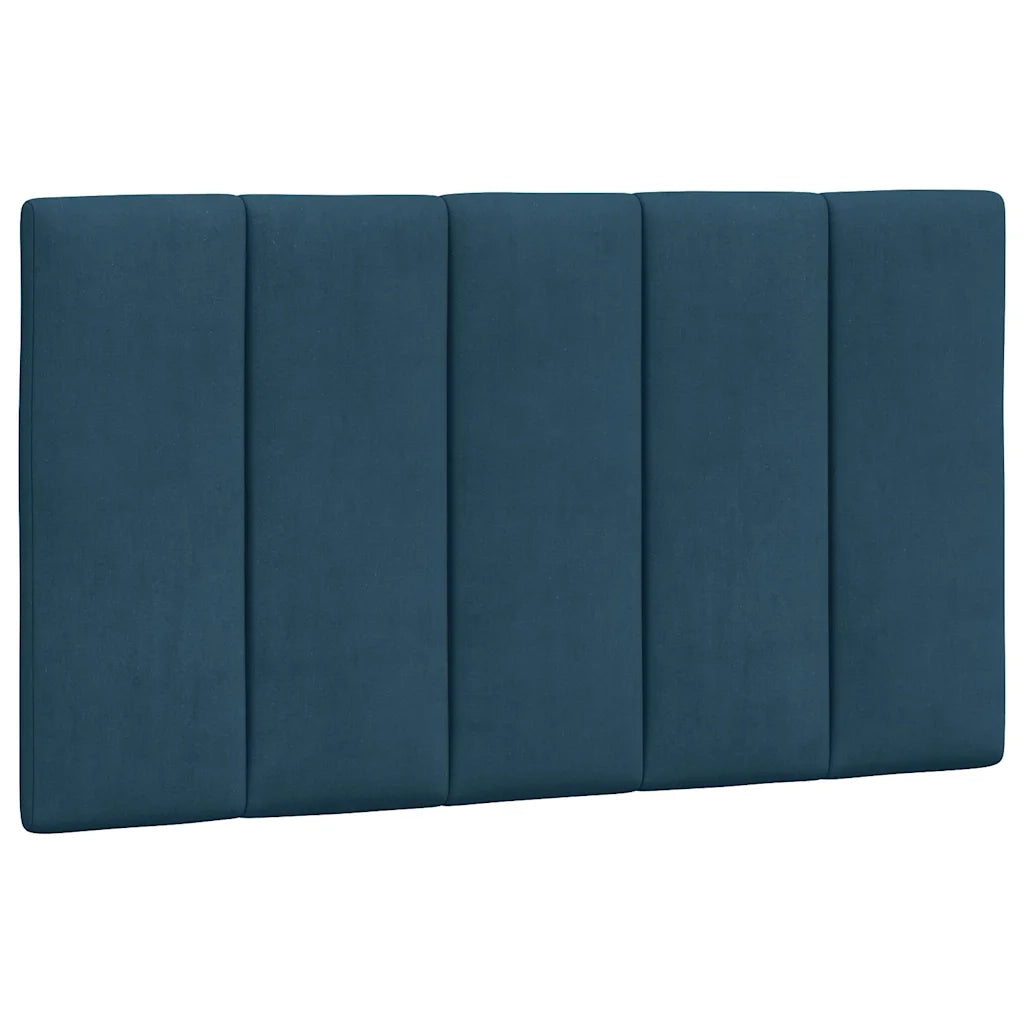 Letto con Materasso Hanko Blu 90x190 cm in Velluto 3208572