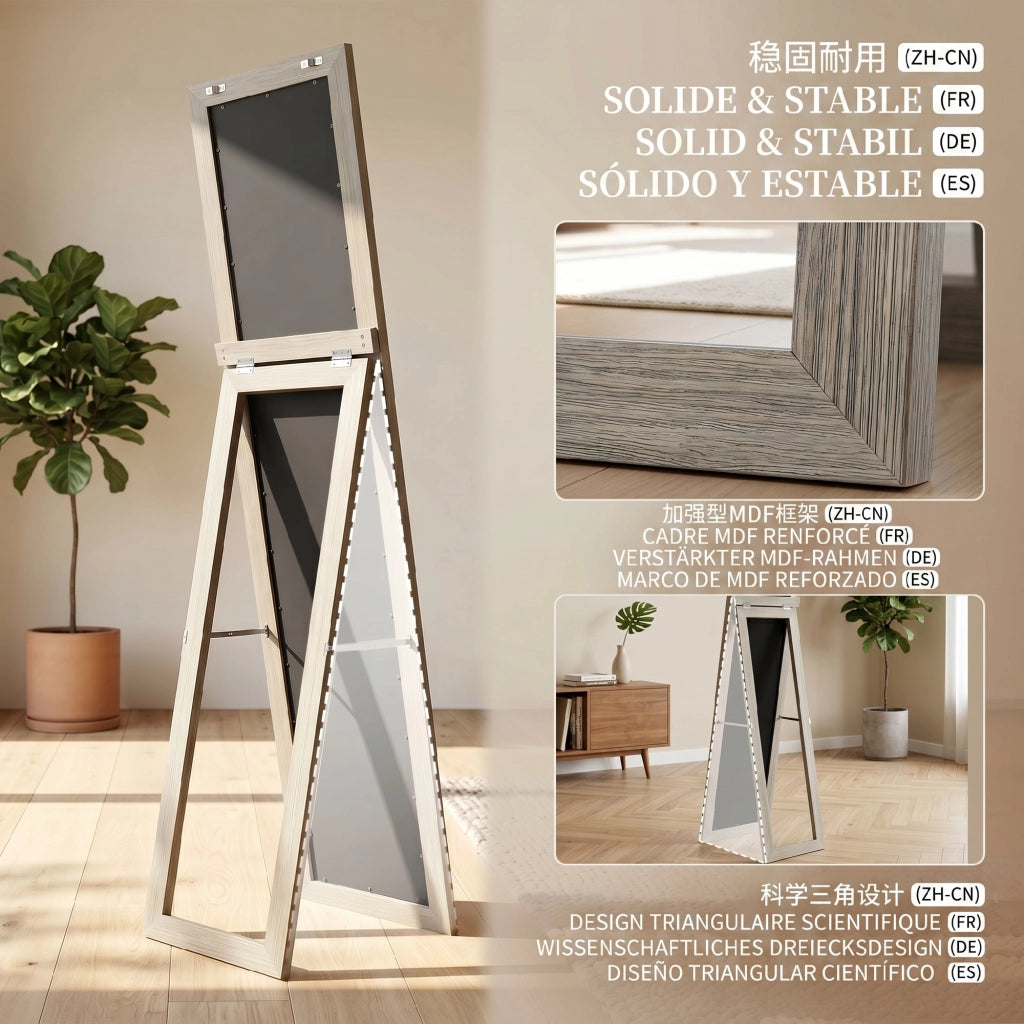 Specchio a Pieno Corpo ¨C zephmum ¨C Grigio 37x157 cm