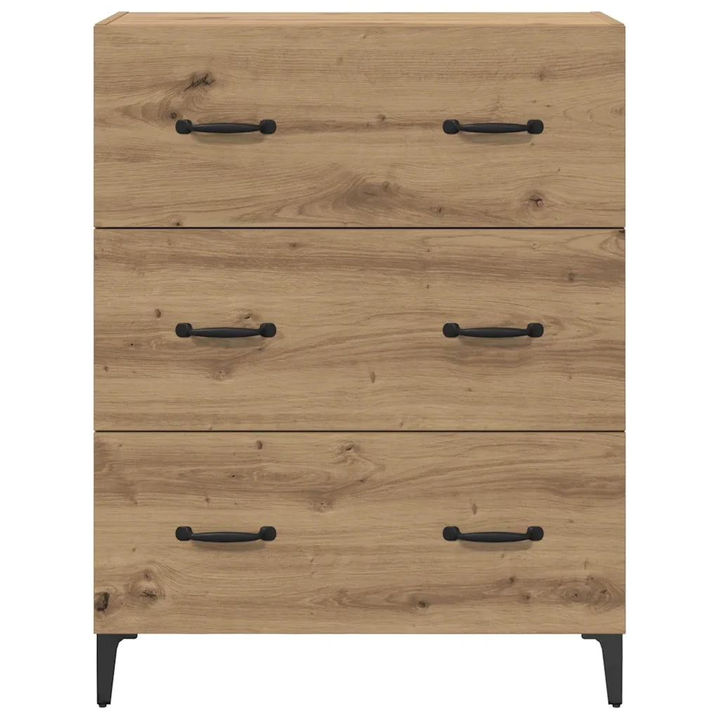 Credenza con Cassetto-Buffet-Armadio da cucina Rovere artigianale 69,5 x 34 x 90 cm 157283