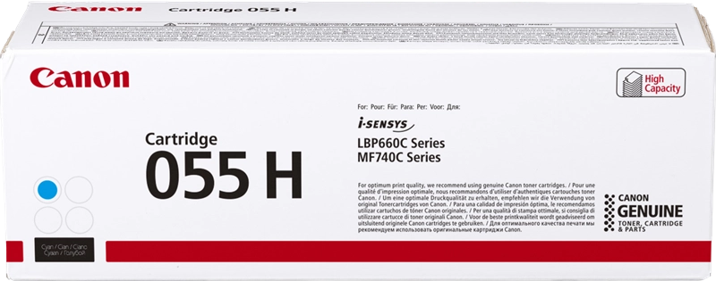 Canon 055H cartuccia toner 1 pz Originale Ciano