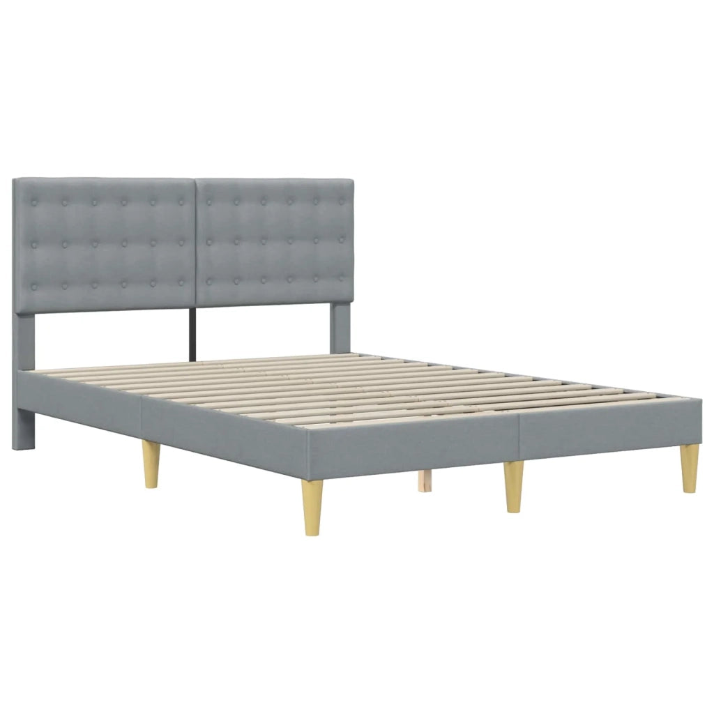 Struttura letto con materasso Grigio chiaro 120 x 190 cm 3415098