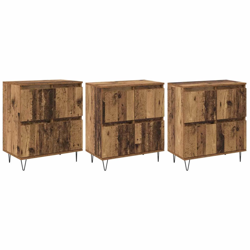 Sideboards 3 pcs Legno vecchio 3394524