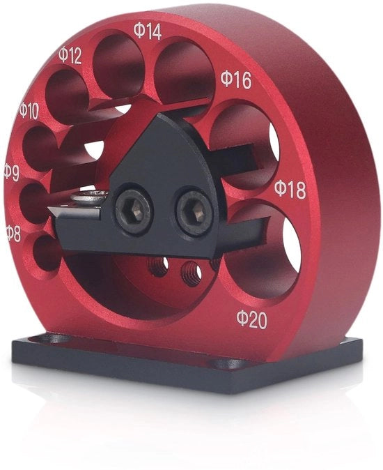 Posizionatore per tubi 8-20 mm - Aiuto per la posizionamento - Lega di alluminio - Lame in acciaio duro - Facile da utilizzare - Alta precisione - Attrezzo per lavorazione del legno