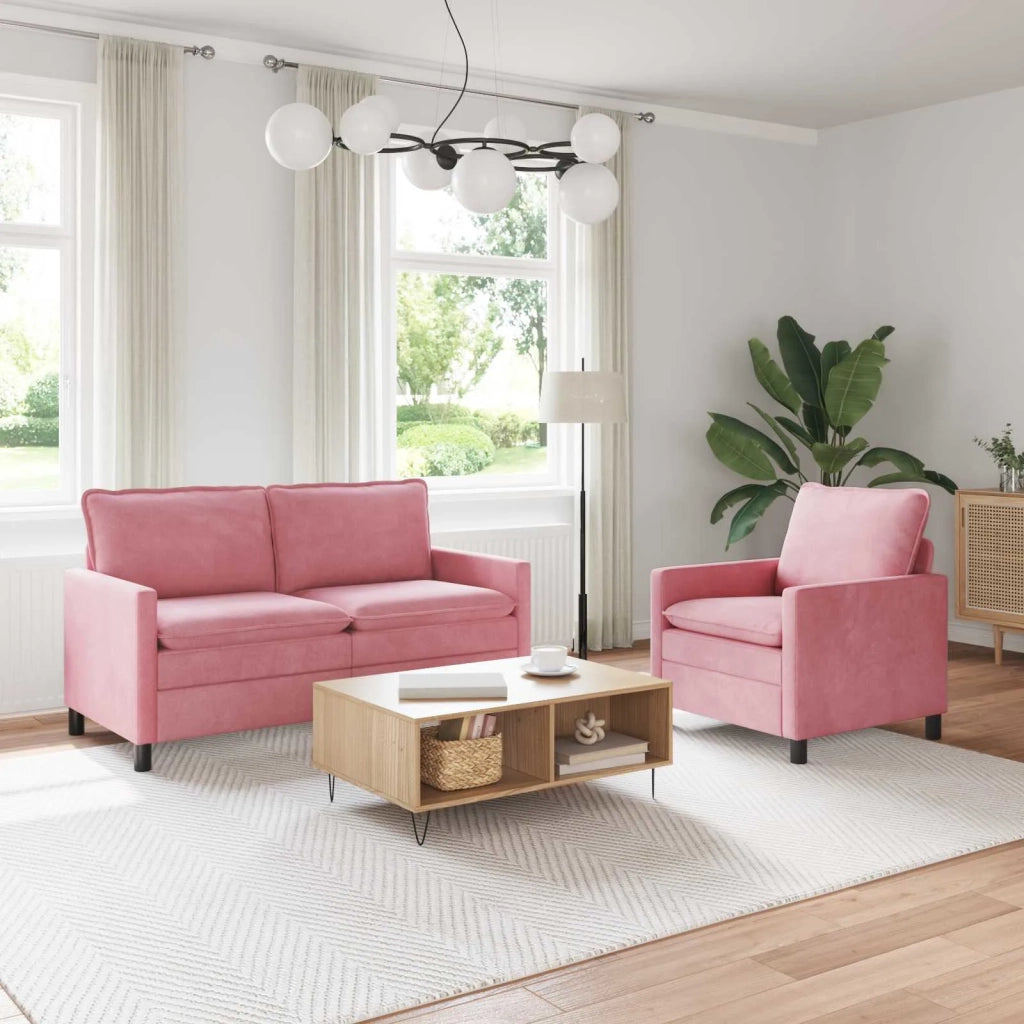 Set di divani 2 pcs Rosa Velluto 3417070