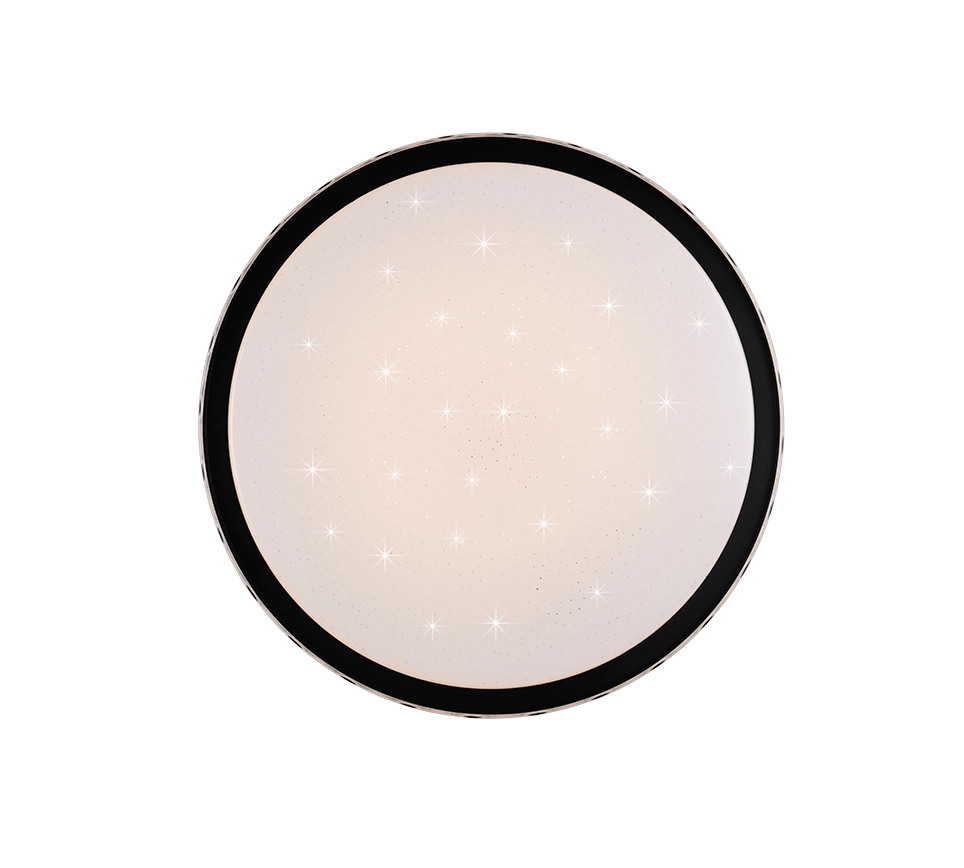 Plafoniera LED cielo stellato, metallo, nero, D 40 cm, Varda