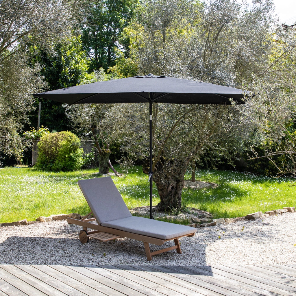 HAPUNAOmbrello rettangolare diritto 2x3m nero