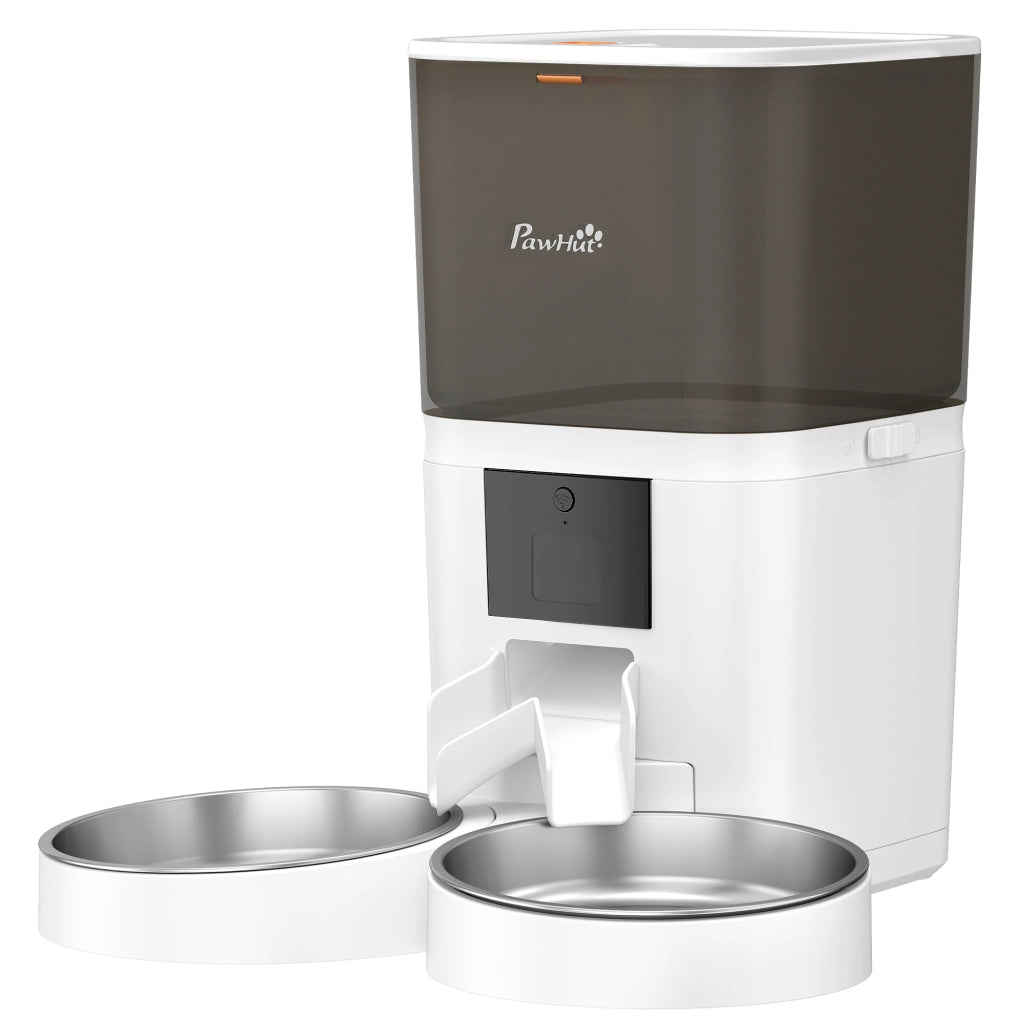 Distributore Automatico Cibo Cani Gatti 6L WiFi 2.4G ¨C Xylo ¨C 2 Ciotole Programmabile App Controllo Registrazione Voce