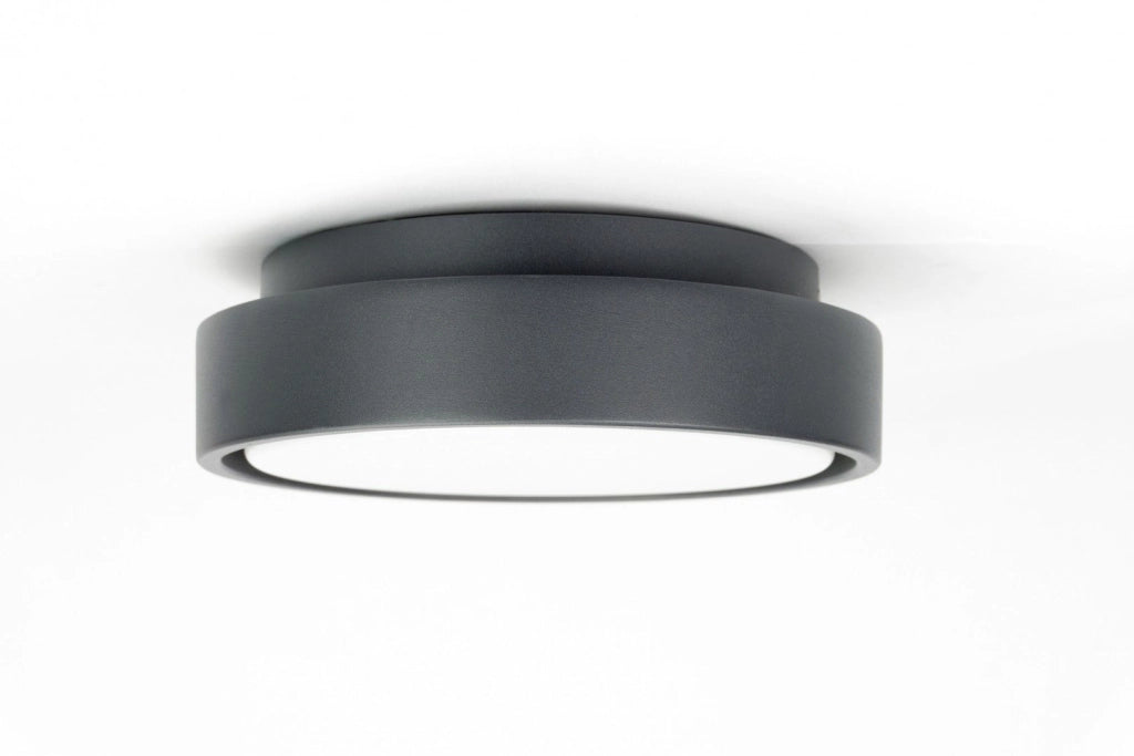 Plafoniera esterna LED 18W tonda grigio scuro IP65 SU-MA