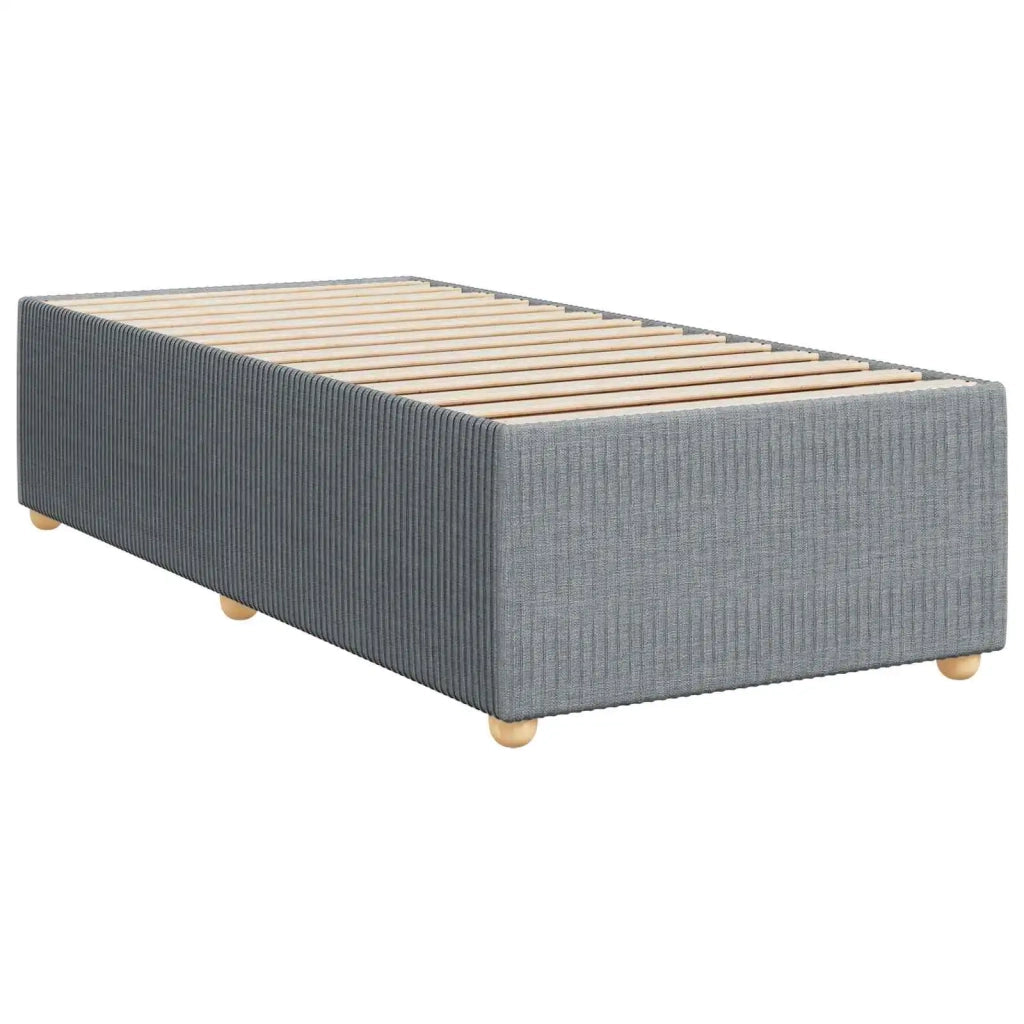 Letto con Box Spring, Materasso e LED Grigio Chiaro 90 x 190 cm 3453223