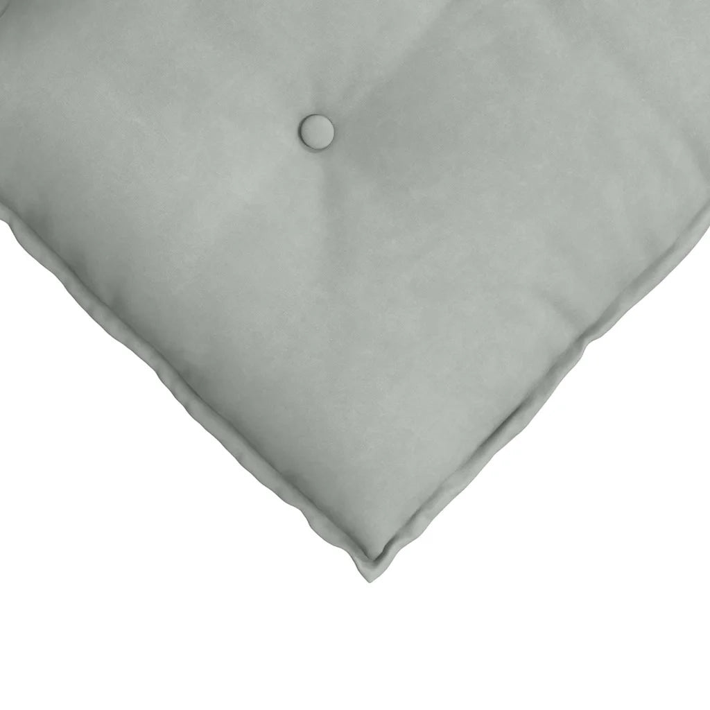 Cuscino per Schiena | Cuscino dorsale Grigio chiaro 160 x 50 cm Tessuto in Cords