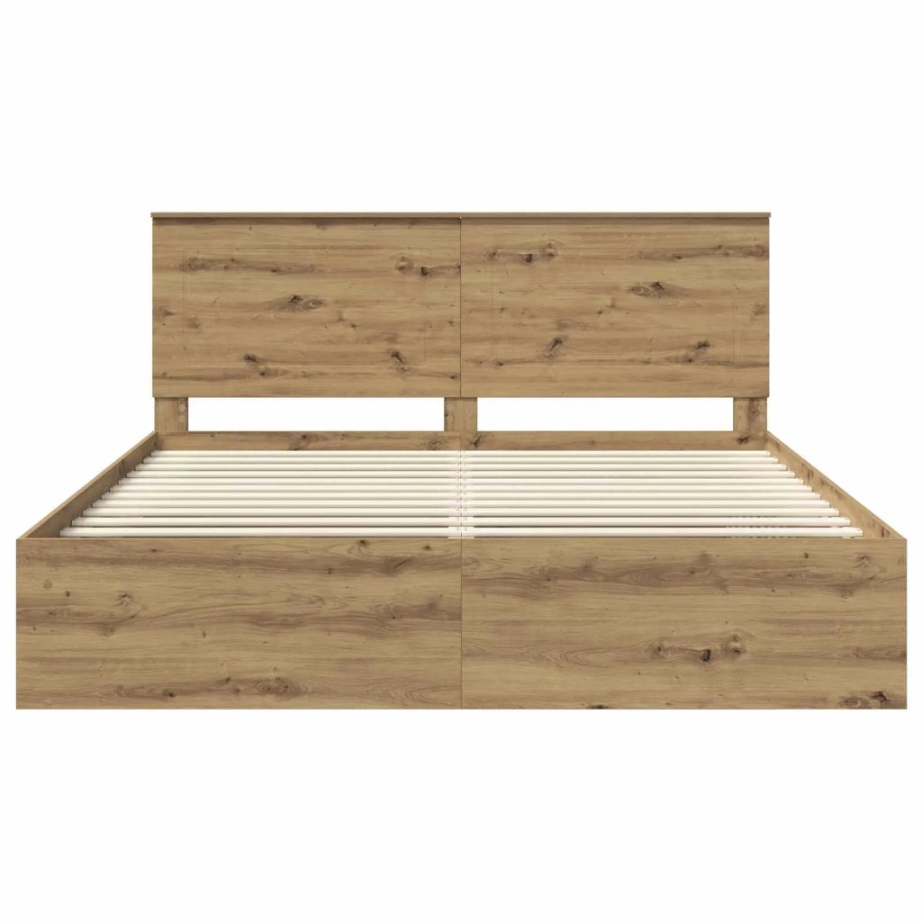 Struttura del letto Rovere Artigianale 200 x 200 cm 3409317