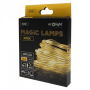 Catena LED esterna 100 luci 10m 3000K IP65 Bluetooth