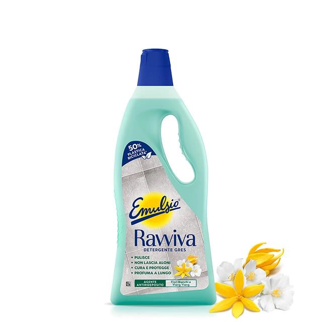 SET 6 EMULSIO DETERSIVO LIQUIDO PAVIMENTI 1LT RAVVIVA GRES