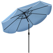 Ombrellone da Giardino ¨C Minimal ¨C Blu Celeste, ? 270 cm