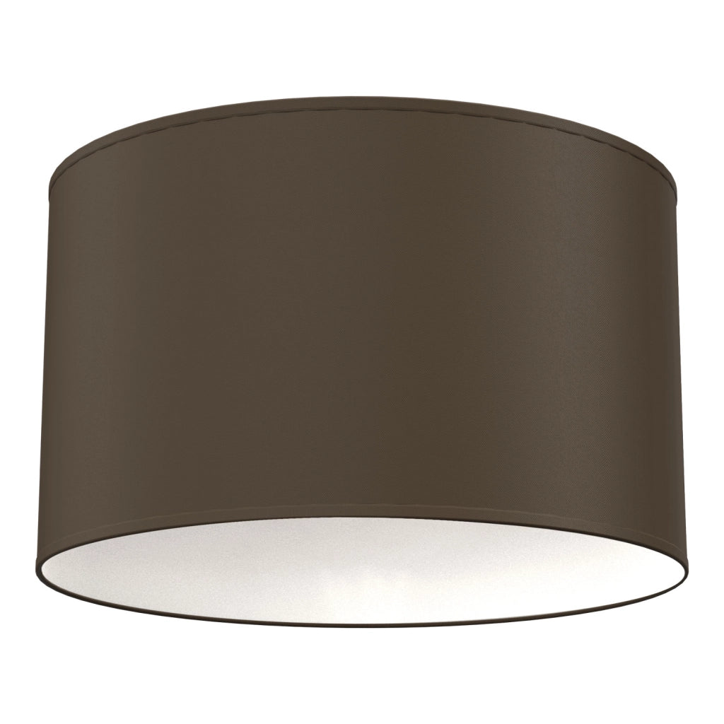 Lampada soffitto Arden 1 luce E27 tessuto marrone Luminex
