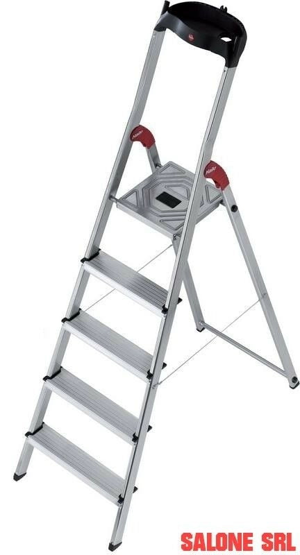 SCALA A LIBRETTO IN ALLUMINIO HAILO L60 GRADINI 8