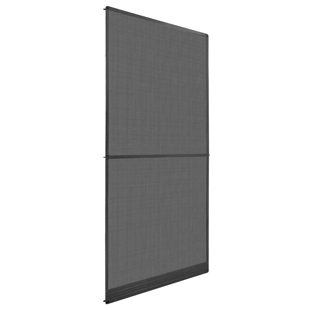 Schermo Insetti a Battente Antracite e Nero 100 x 215 cm 42047077