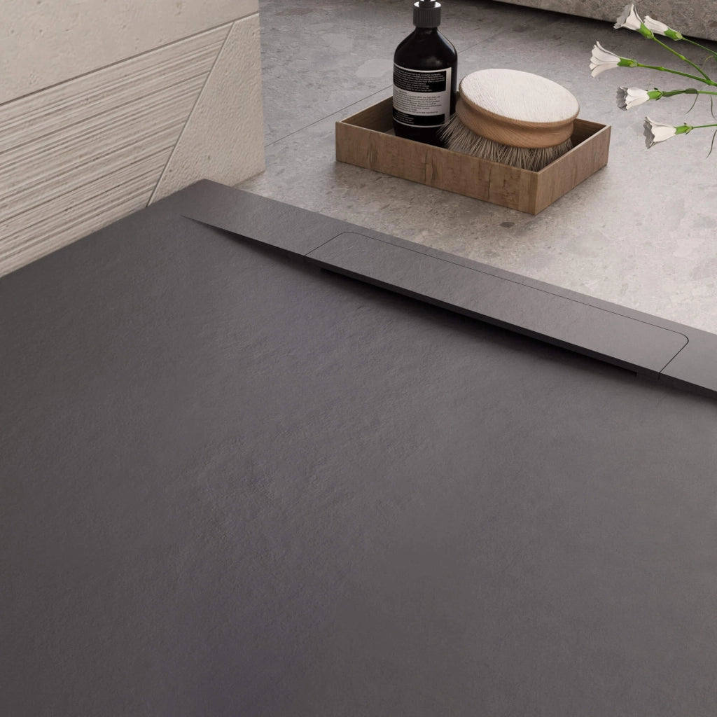 Piatto Doccia in Pietra 90x110 cm Bonussi Ardesia Calcutta Nero