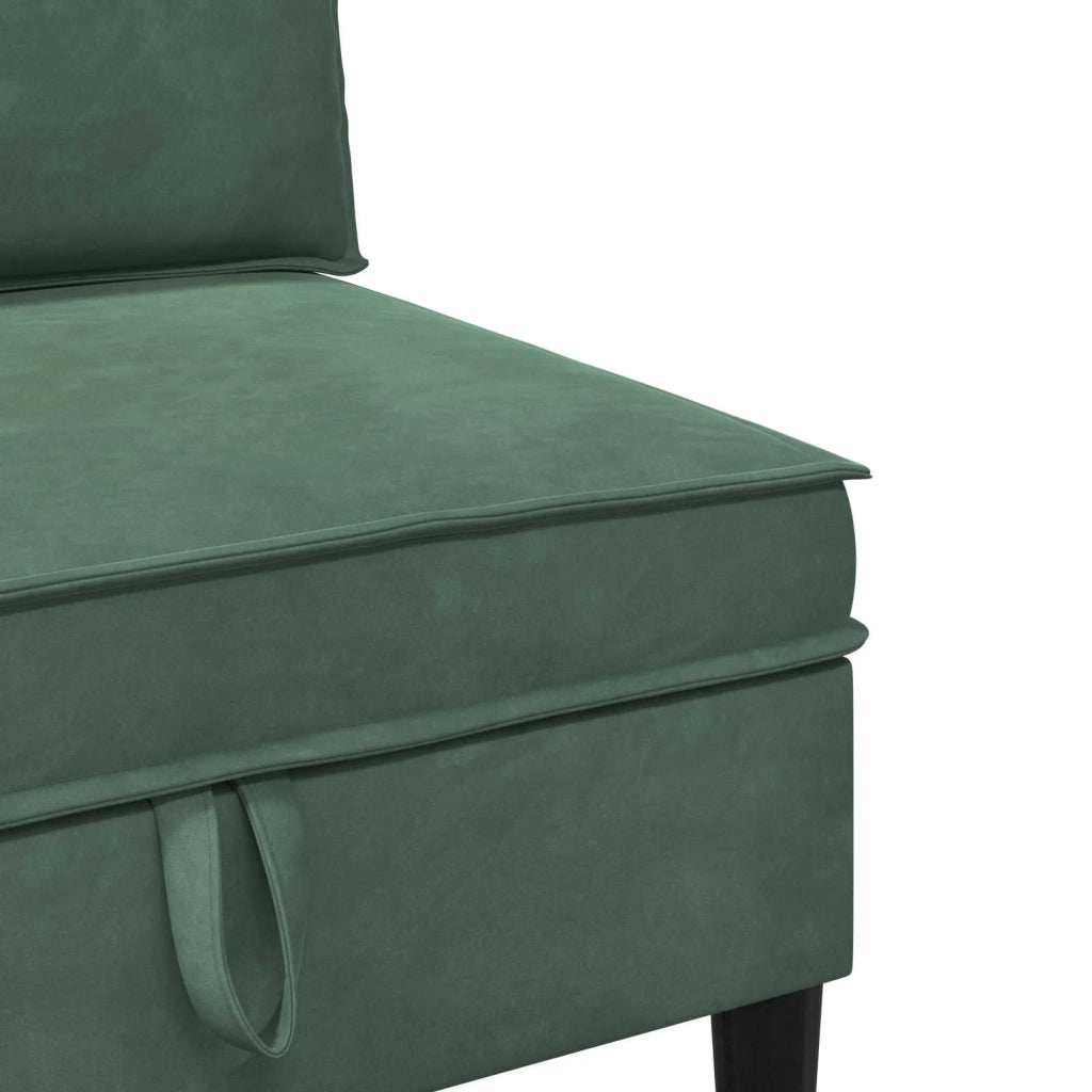 Set di mobili per il soggiorno 3 pcs Verde Mare Velluto 3413773