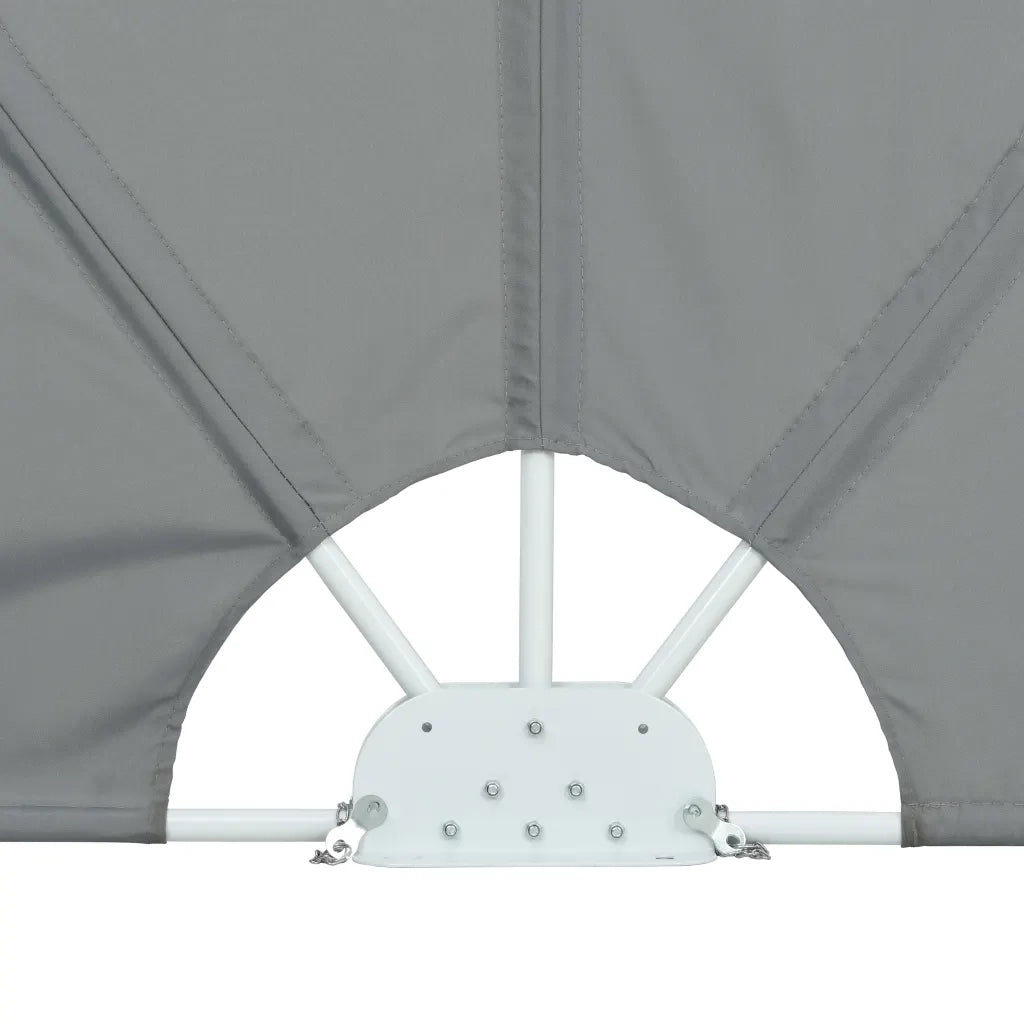 Tenda Laterale per Terrazza Pieghevole Grigio 300x150 cm 522713