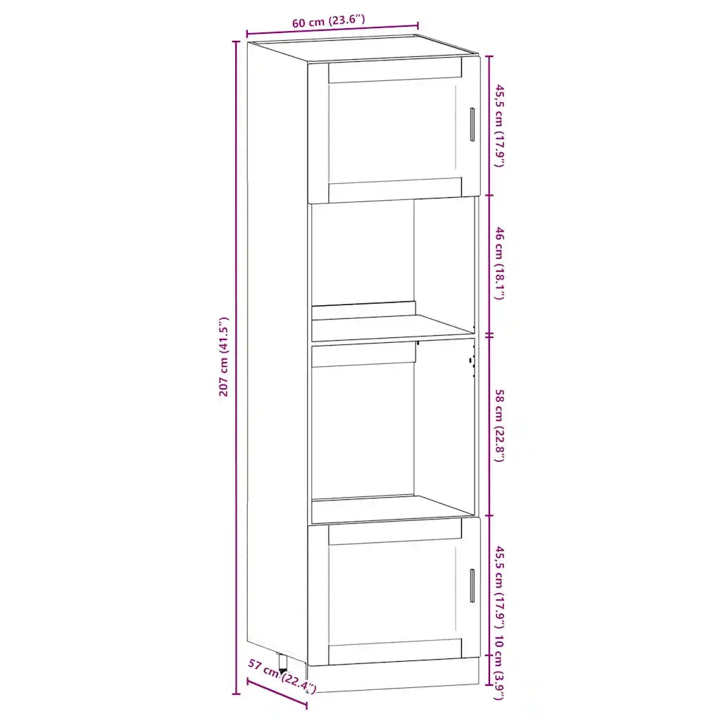 Set Mobili da Cucina 7 pz Porto Bianco Legno Multistrato 3314751