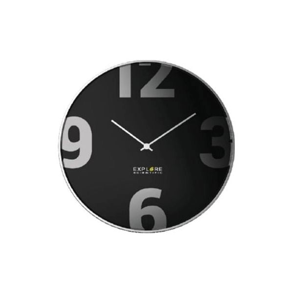 Orologio da parete chic black e silver d. 25cm rac1002