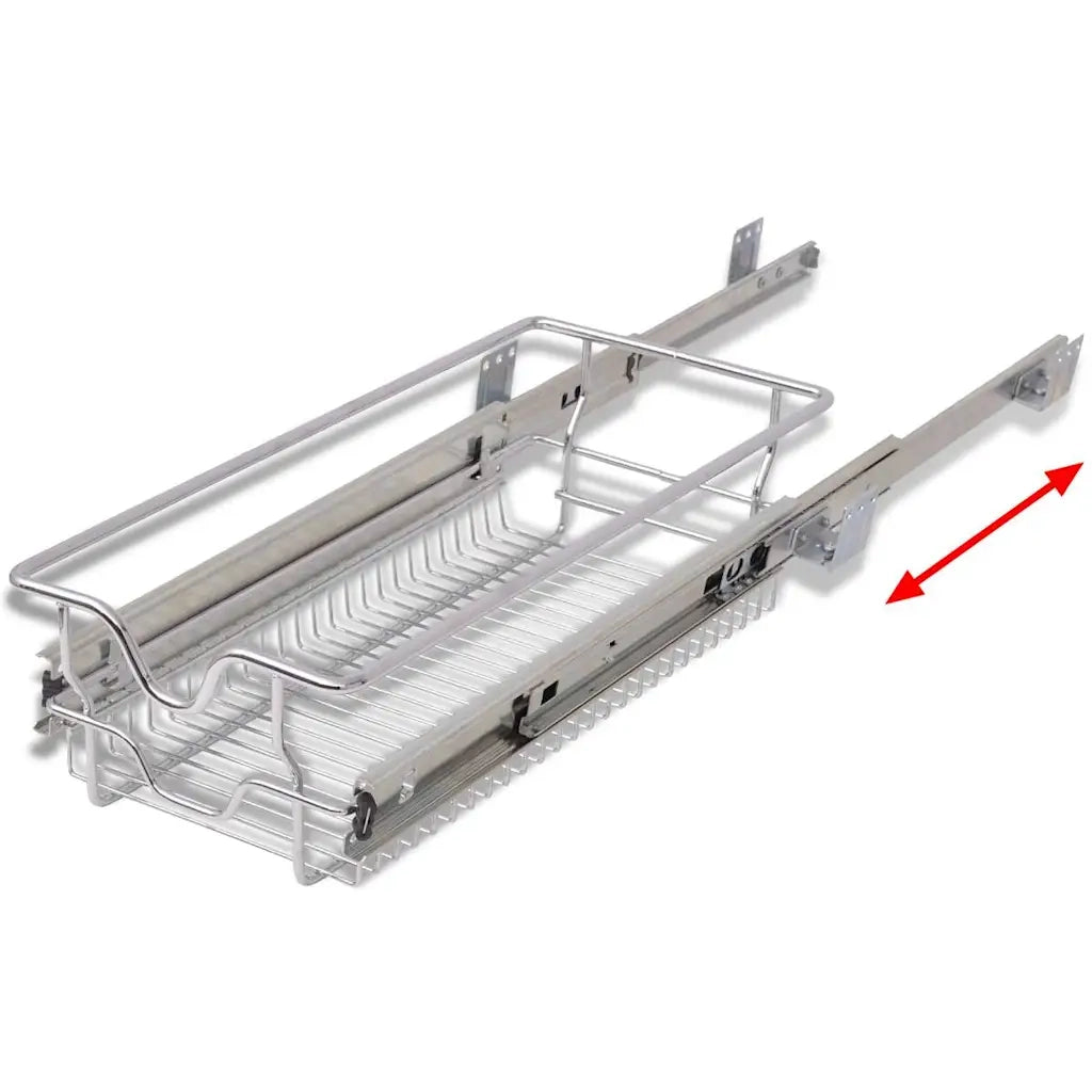 Cestelli a Rete Scorrevoli 2 pz Argento 300 mm 50478