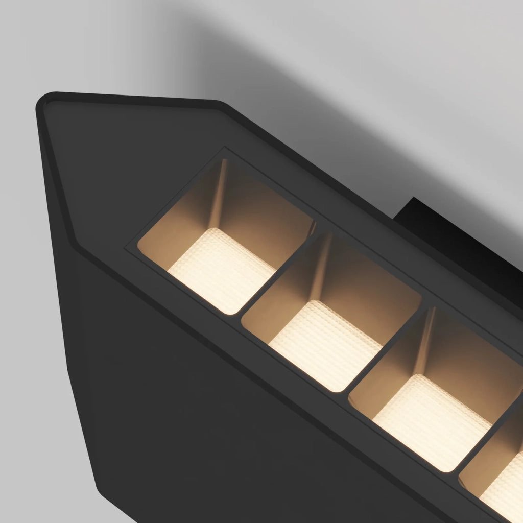Applique Da Esterno Moderna Pull Led Integrato 5W Alluminio Grigio Ip54