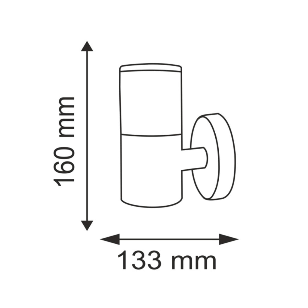Applique esterno LED 3,6W satinato 6500K IP44 Polux