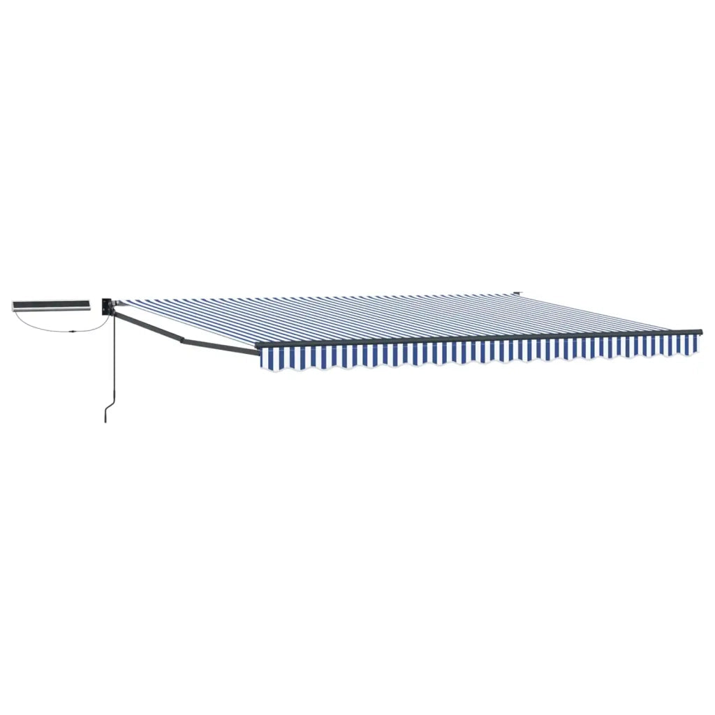 Tettuccio Elettrico Retrattile Blu, Bianco, Antracite 5 x 3 m 3420177