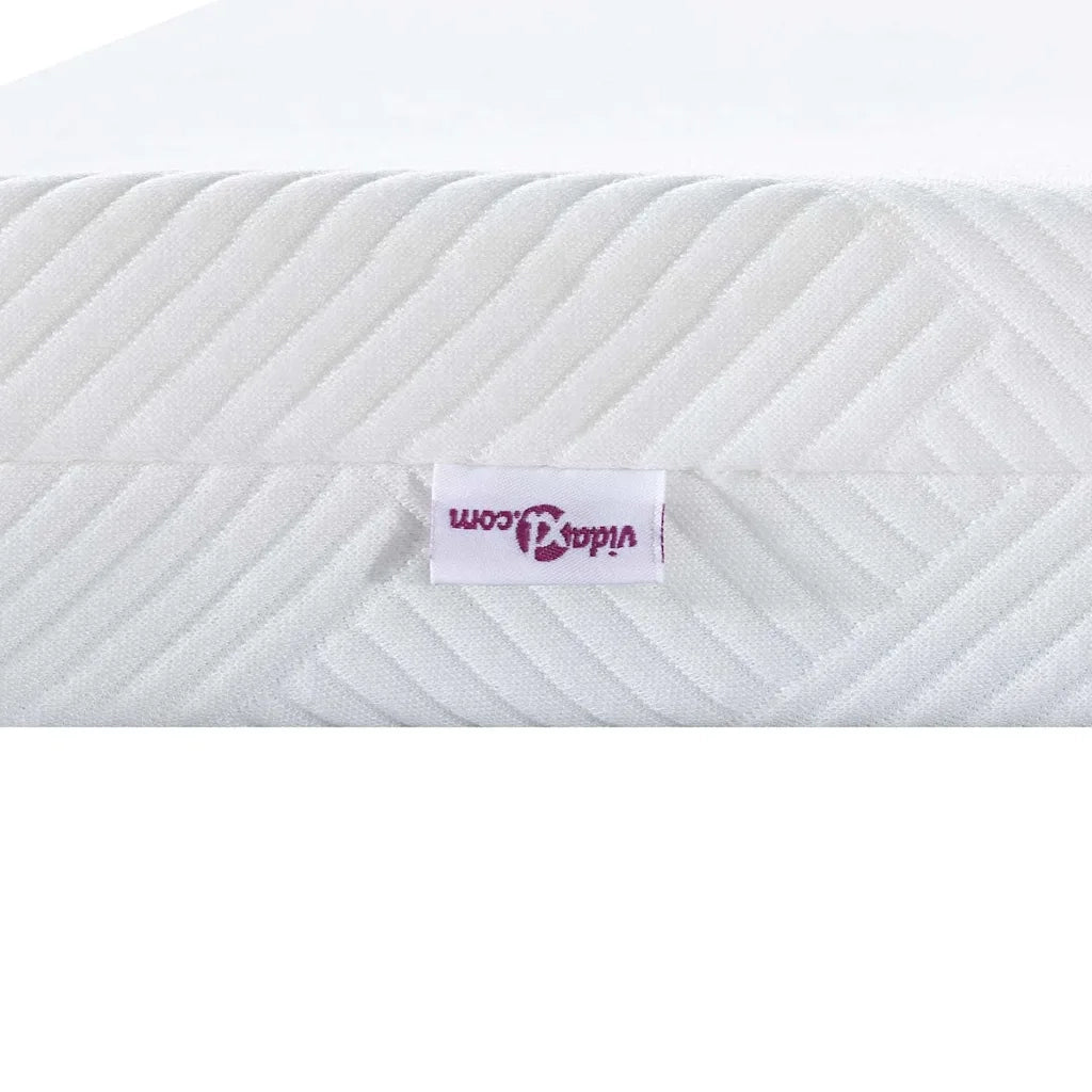 Topper per materasso Bianco 180 x 200 cm Tessuto Jacquard 4106284