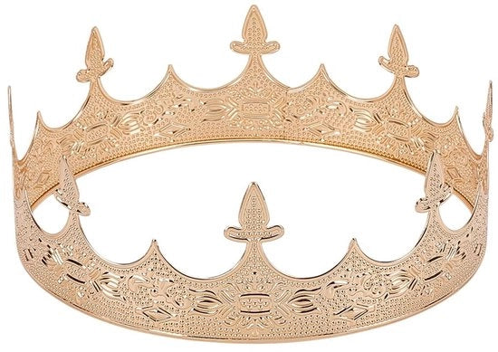 Decorazione a Crociera in Acciaio con Finitura Oro - Modello Medievale - Decorazione a Idrata - Accessorio di Capelli con Stile Reale - Design Elegante - Materiale Duraturo - Corona Decorativa