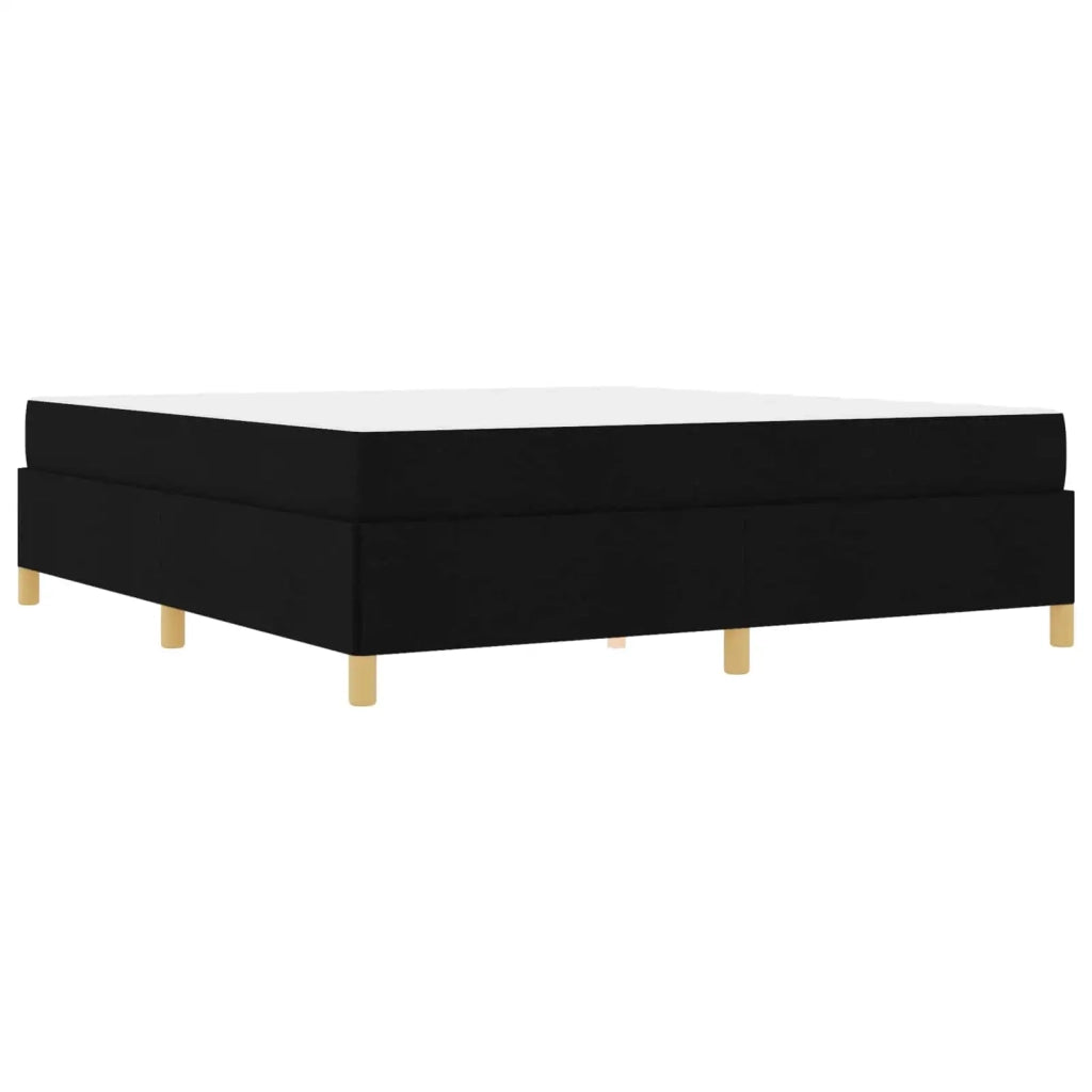 Struttura del letto con materasso Nero 180 x 200 cm Tessuto 3398957