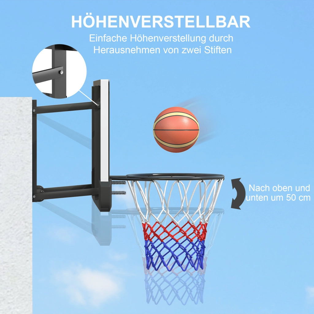 Canestro da Basket per Muro ¨C Minimal ¨C Nero