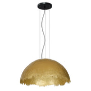 Lampada a sospensione semisferica oro E27 Compo Luminex