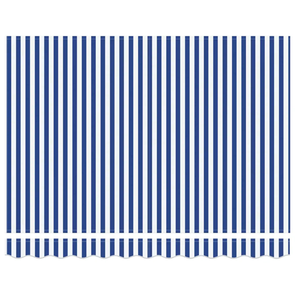 Tettuccio Elettrico Retrattile Blu e Bianco 3 x 2 m