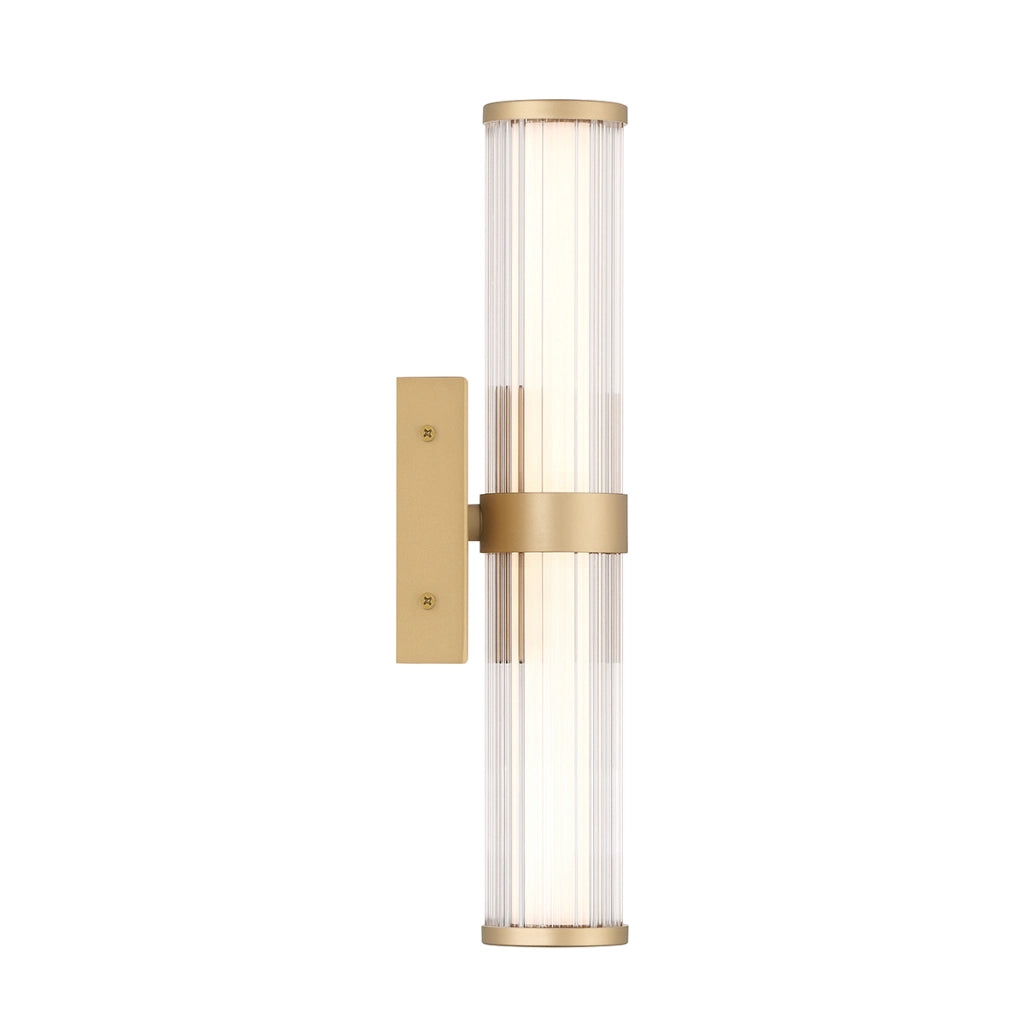 Applique bagno/esterno LED 14W oro 35cm IP44 Fayton