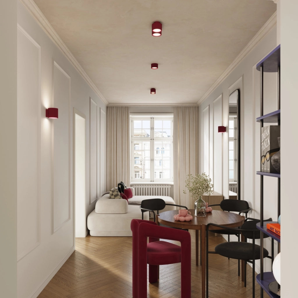 Lampada a soffitto AURA 1 bordeaux Gx53