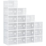 Cassettiera modulare 18 cubi ¨C Minimal ¨C Bianco e trasparente
