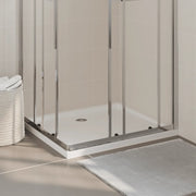 Piatto Doccia in ABS Rettangolare Bianco 80x90 cm 148908