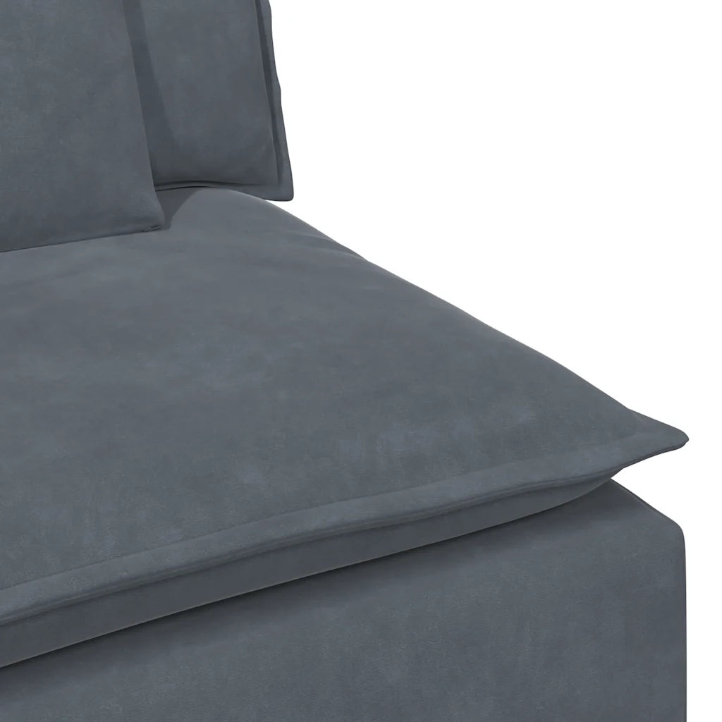 Modulo Terminale Bracciolo Divano Modulare con Cuscini-Sofa Modulare-Divanetto 100 cm 346838