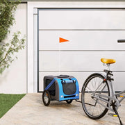 Rimorchio da Bici per Animali Blu e Grigio Oxford e Ferro 93876