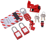 Set di chiusura di sicurezza per apparecchi elettrici