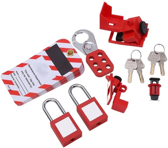 Set di chiusura di sicurezza per apparecchi elettrici