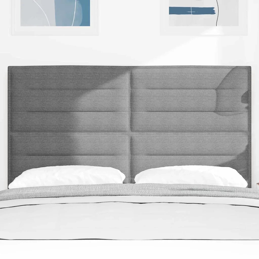 Testiera Grigio chiaro 160 cm Tessuto in Cords 3337728