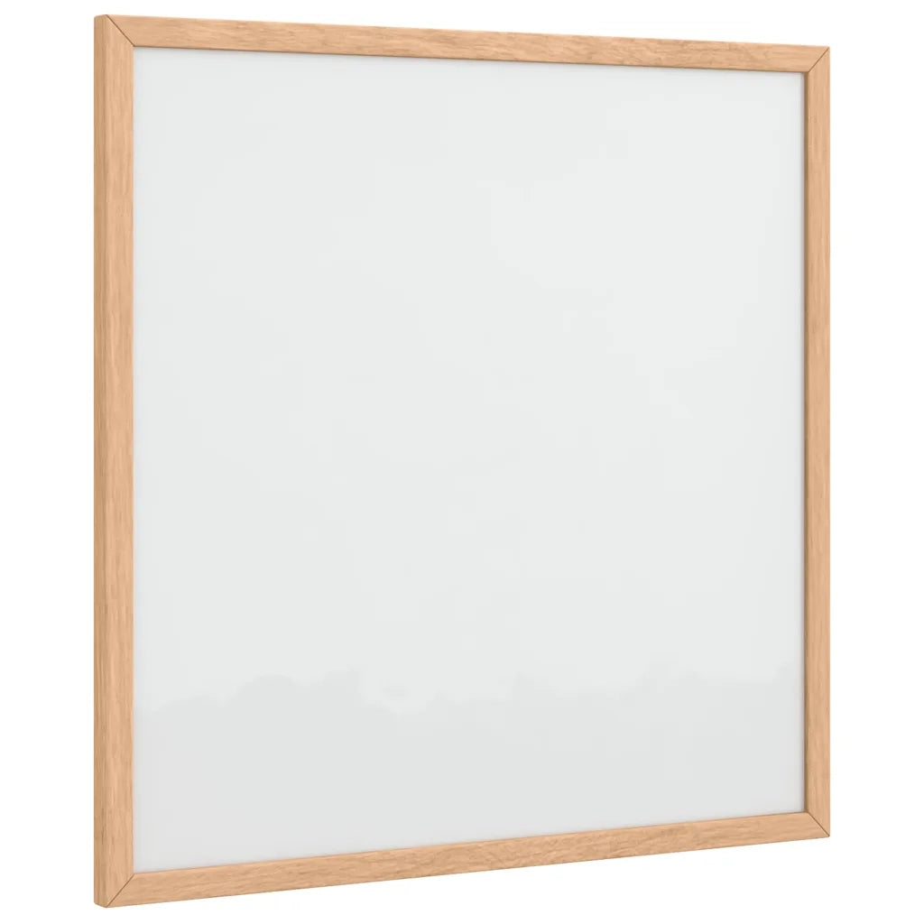 Lavagna Bianca Magnetica con Cornice in Legno di Pino 40x40 cm 4017403